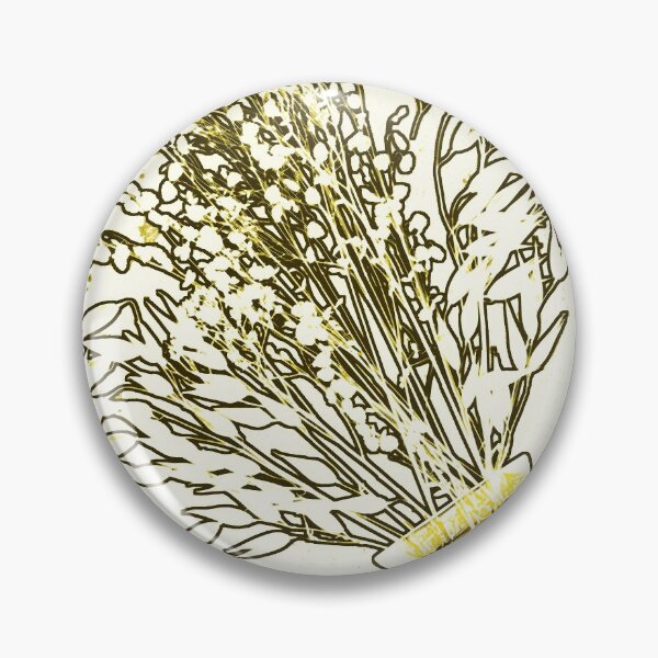 Item preview, Vase and Flowers Photogram - mustard designed and sold by sarahfmorris.