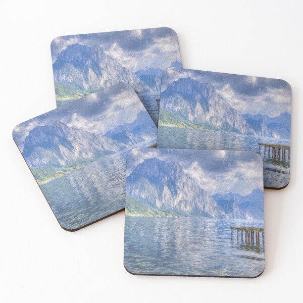 Item preview, Traunsee Lake Austria Art designed and sold by Londonimages.
