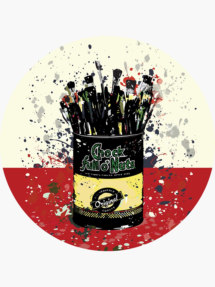 "Chock Full o' Nuts" Sticker by ArtofDissent Redbubble