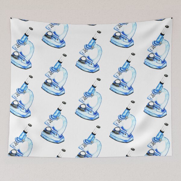 Item preview, Painted blue microscope designed and sold by AnnArtshock.