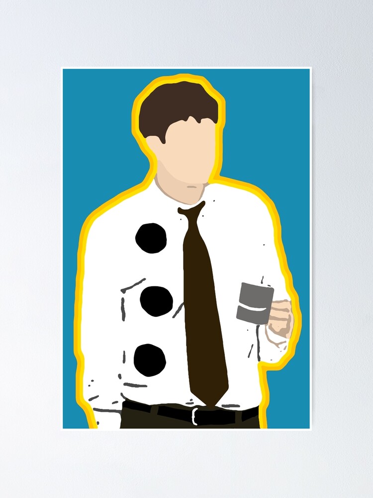 "3 Hole Punch Jim Blue Custom" Poster by pickledbeets Redbubble