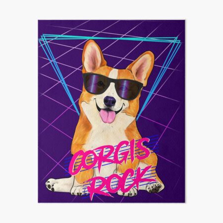 Pugs Rock - Retro 80s pug in sunglasses | Greeting Card