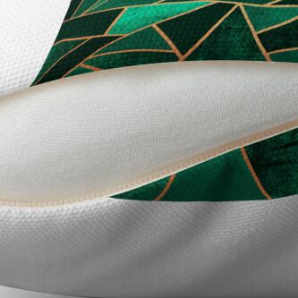 Alternate view of Emerald and Copper Throw Pillow