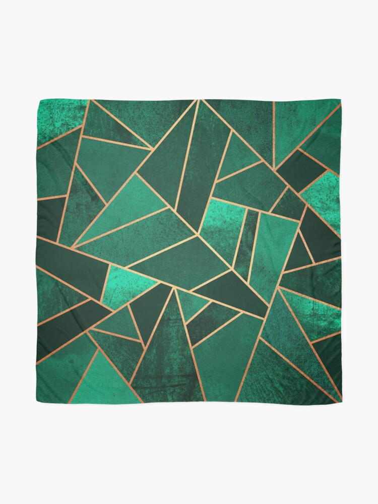 Alternate view of Emerald and Copper Scarf