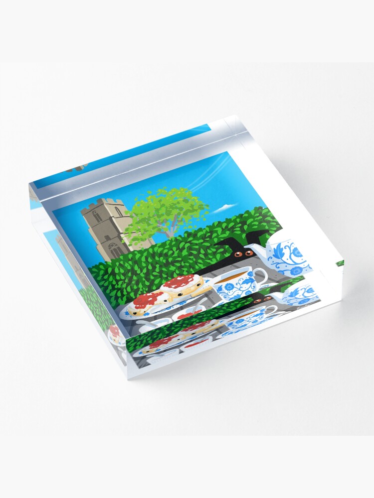 Alternate view of Cream Tea Acrylic Block