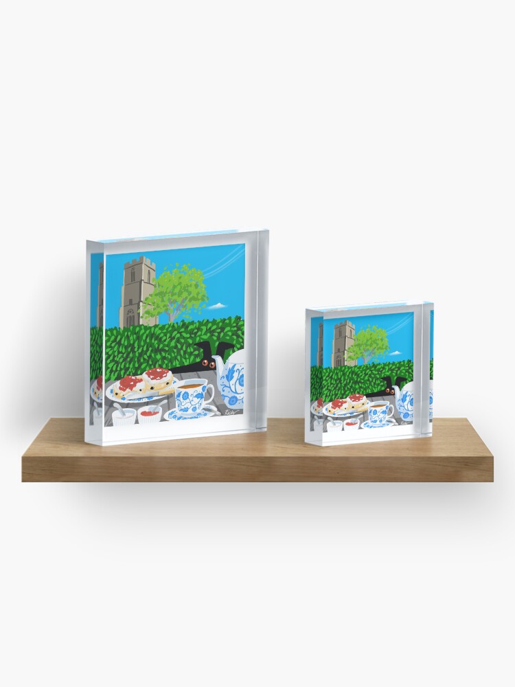 Alternate view of Cream Tea Acrylic Block