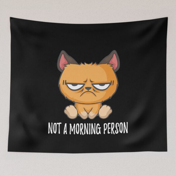 Item preview, Not a morning person Grumpy cat is a morning person designed and sold by katastrophal.