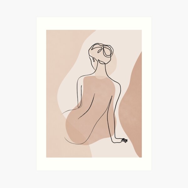 Abstract Female Nude Art Print