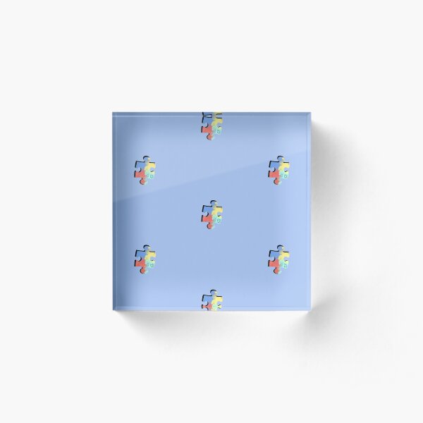 Autism Puzzle Piece Acrylic Block