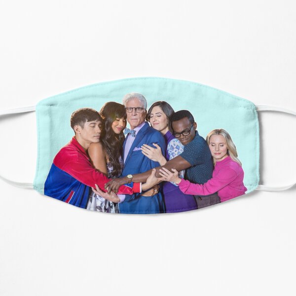 the good place cast Mascarilla plana