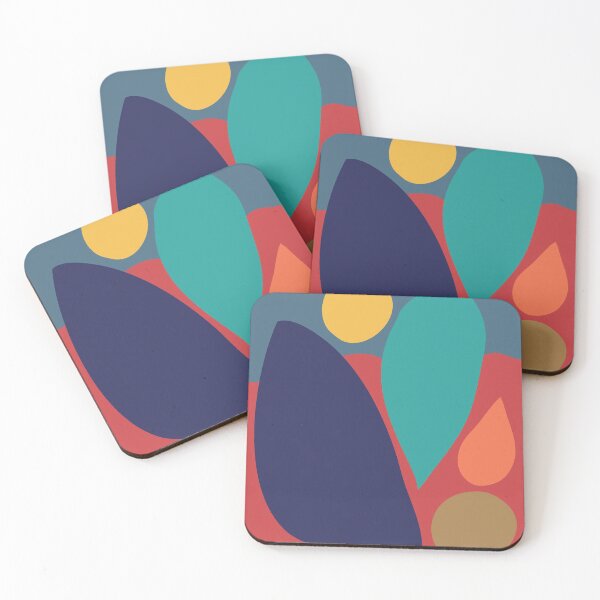 Item preview, Abstract Shapes in Saturated Earthy Hues designed and sold by JuneJournal.