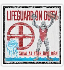 The Lifeguard Creature Is On Duty (1) Sticker
