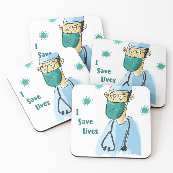 Item preview, I save lives doctor nurse designed and sold by VisDesign.