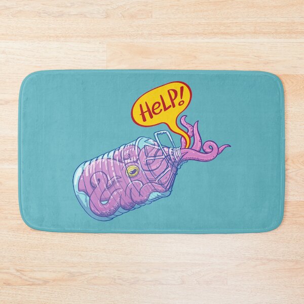 Item preview, Octopus inside a plastic bottle asking for help designed and sold by Zoo-co.