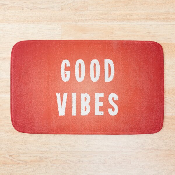 Item preview, Sunset Orange/Red and White Printed Ink Good Vibes designed and sold by itsjensworld.