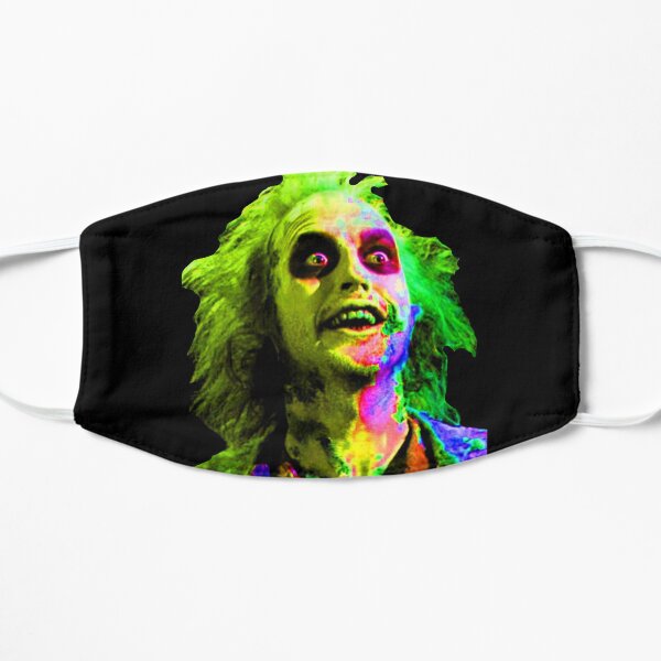 psychedelic beetlejuice beetlejuice beetlejuice Flat Mask