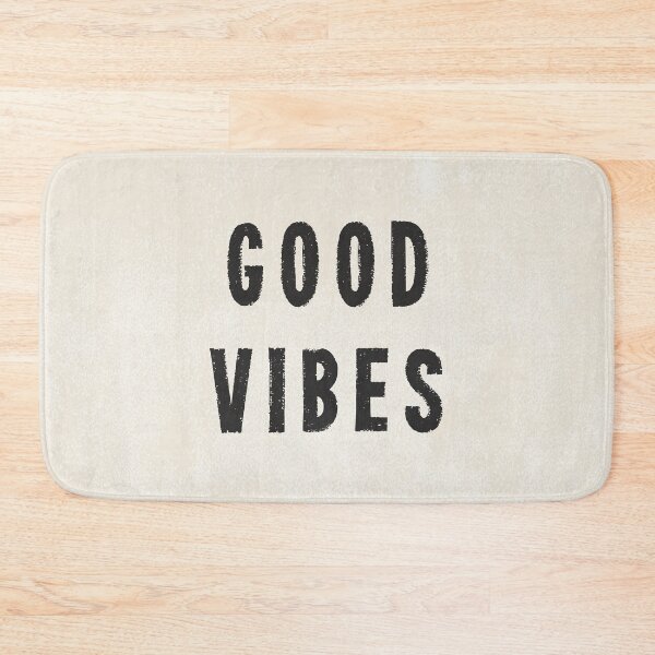 Item preview, Grungy Distressed Ink Good Vibes | Black on Off-White designed and sold by itsjensworld.