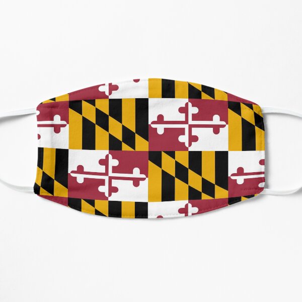 Maryland Flag Face Mask Flat Mask