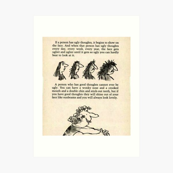 Roald Dahl the twits Art Print