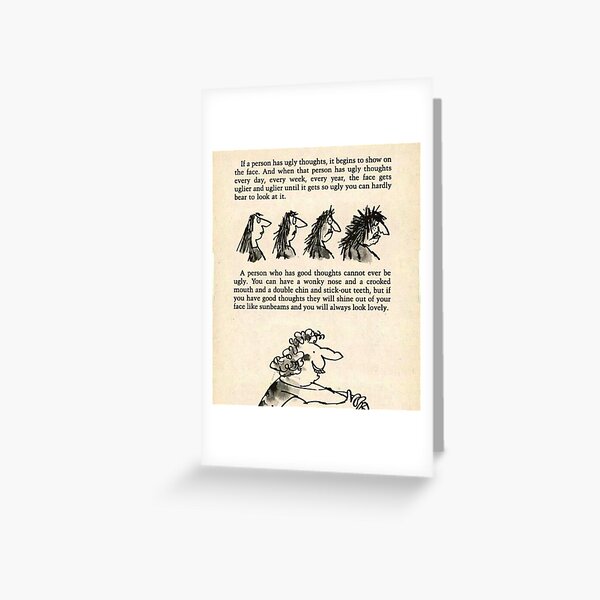 Roald Dahl the twits  Greeting Card