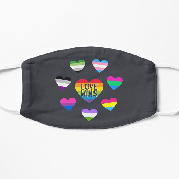 Pride LGBTQI - Love Wins Flat Mask