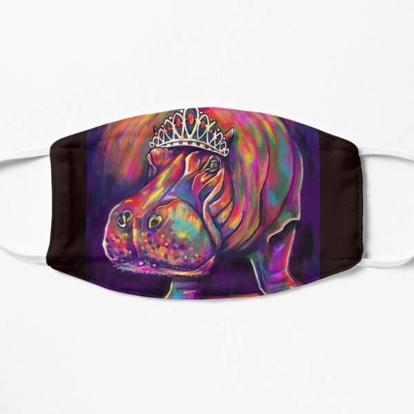 Hippo in Tiara Flat Mask