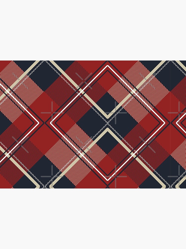 Face Mask Plaid Pattern by fkassi10