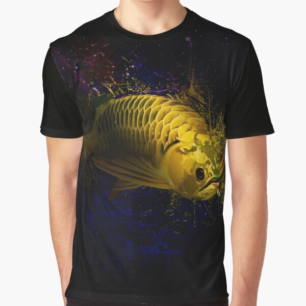 Gold Arowana In The Shadows Graphic T-Shirt for Sale by Digital-designs