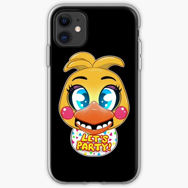 Let S Party Toy Chica S Bib Iphone Case Cover By Uwuno Redbubble - lets party bib toy chica fnaf roblox