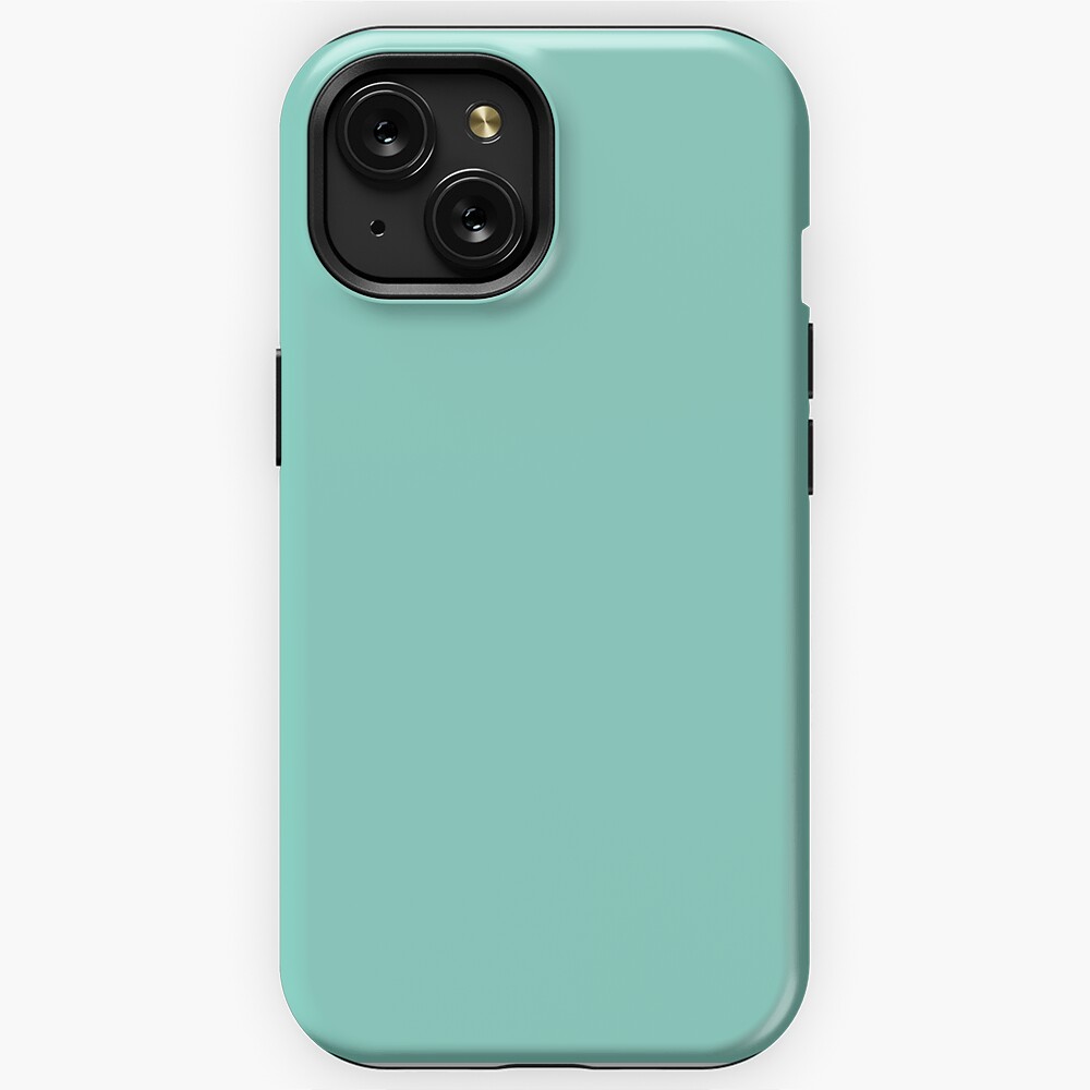 Coque iPhone 13 Pro en silicone souple effet peau de pêche bleu ciel