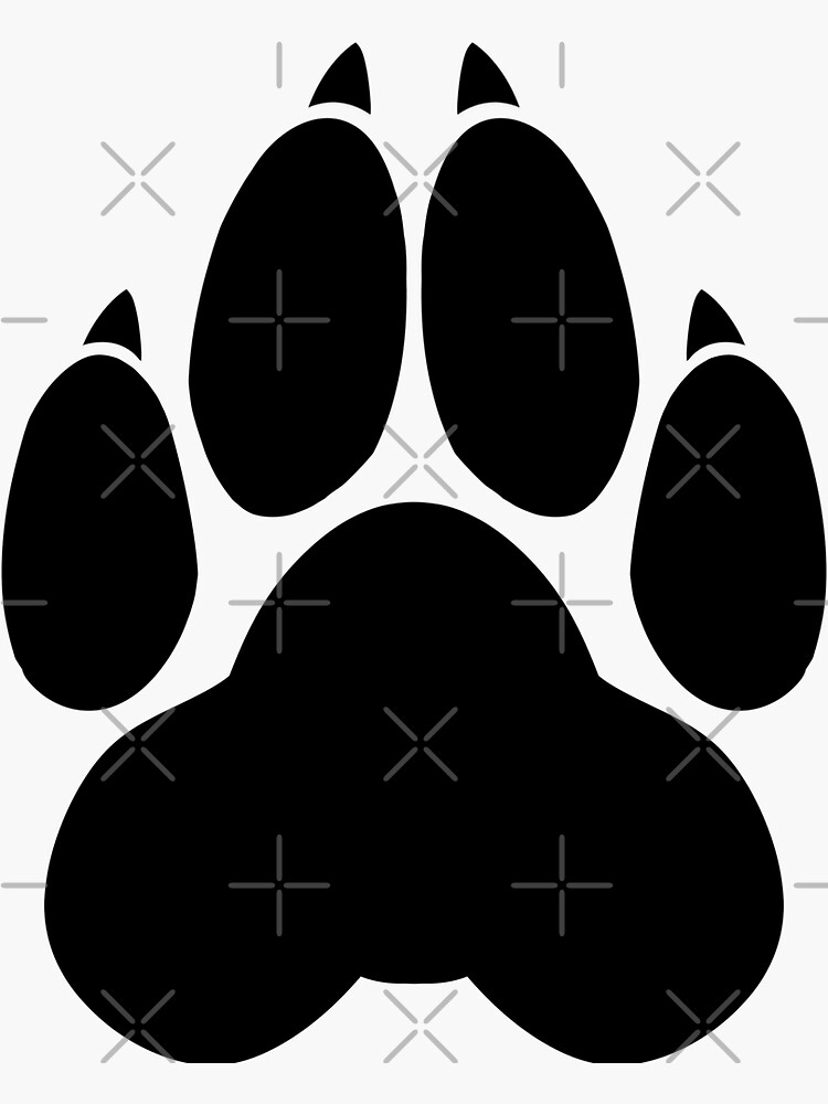 Wolf PawPrint by 8Bit-Paws