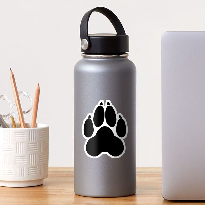 Wolf PawPrint Sticker