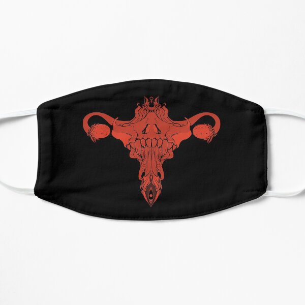 Death Metal Skull Uterus And Ovaries, Feminist Art Mask