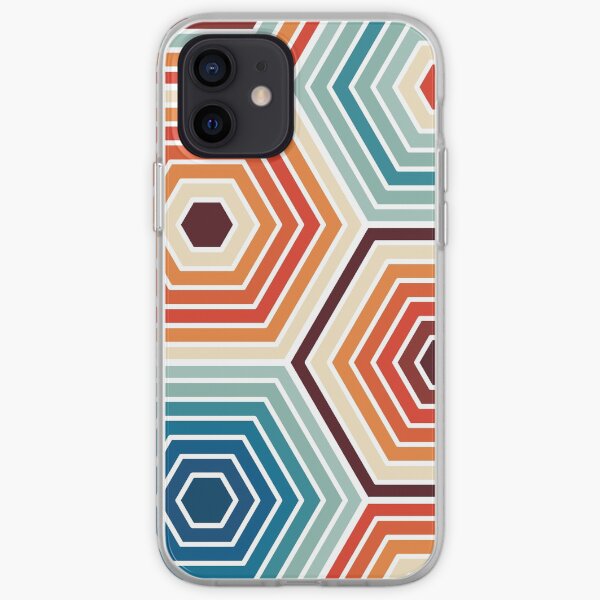 Seamless Hexagon Geometric Pattern iPhone Soft Case