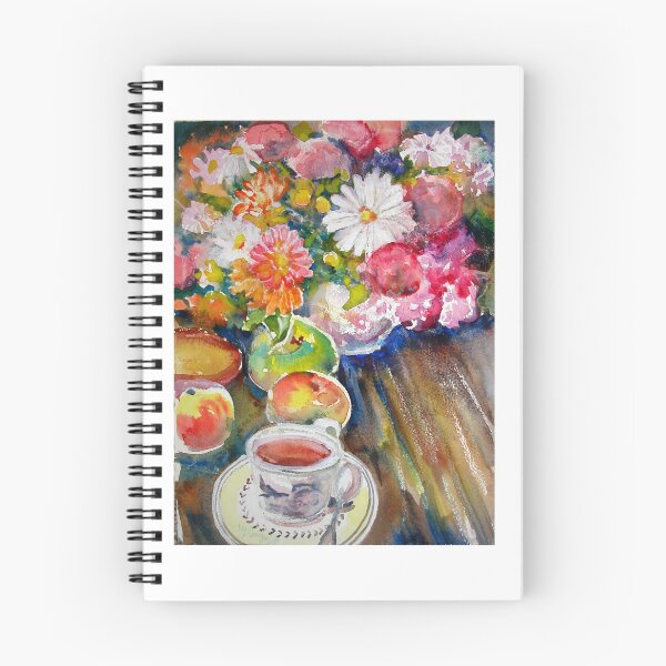 Item preview, Teacup and Flowers Wall Art Watercolor designed and sold by MB Cunningham.