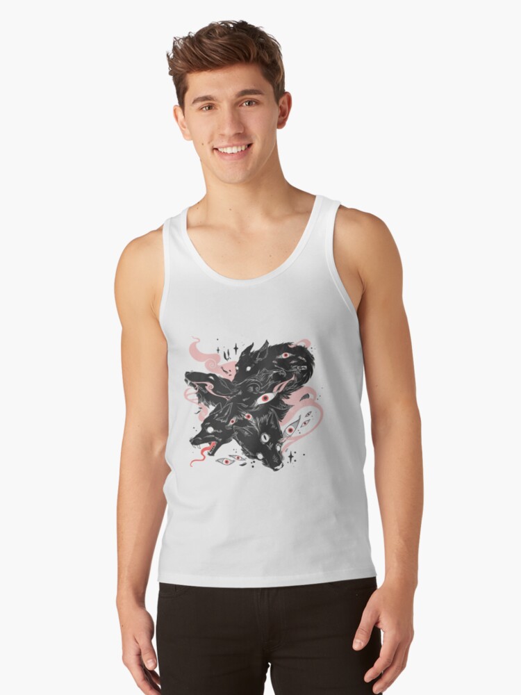 Thumbnail 1 of 3, Tank Top, Wild Wolves With Many Eyes designed and sold by cellsdividing.