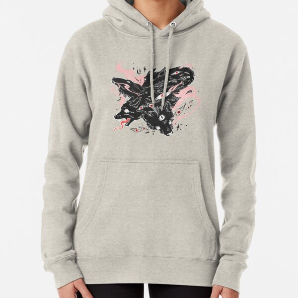 Wild Wolves With Many Eyes Pullover Hoodie
