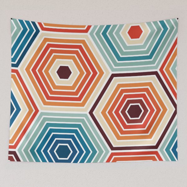 Item preview, Seamless Hexagon Geometric Pattern designed and sold by cadinera.