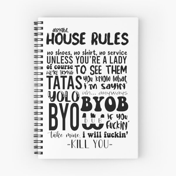 Item preview, house rules tik tok designed and sold by maddylovesolive.