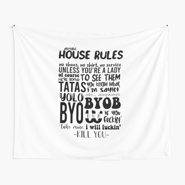 Item preview, house rules tik tok designed and sold by maddylovesolive.