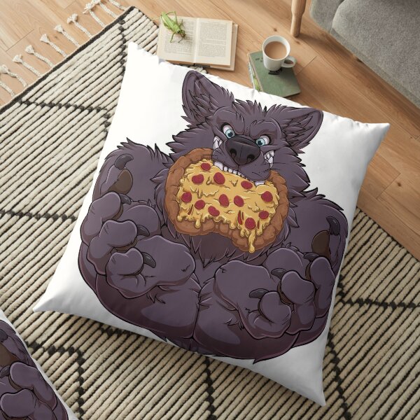 Pizza Werewolf Floor Pillow