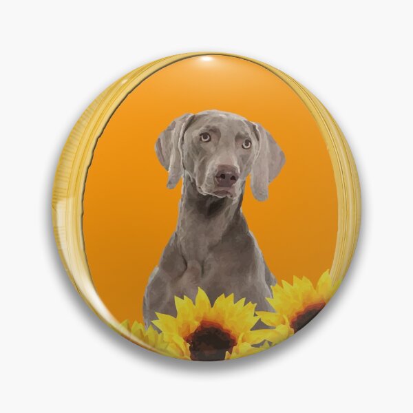 Item preview, Weimaraner with sunflowers in picture frames designed and sold by Move-Art.