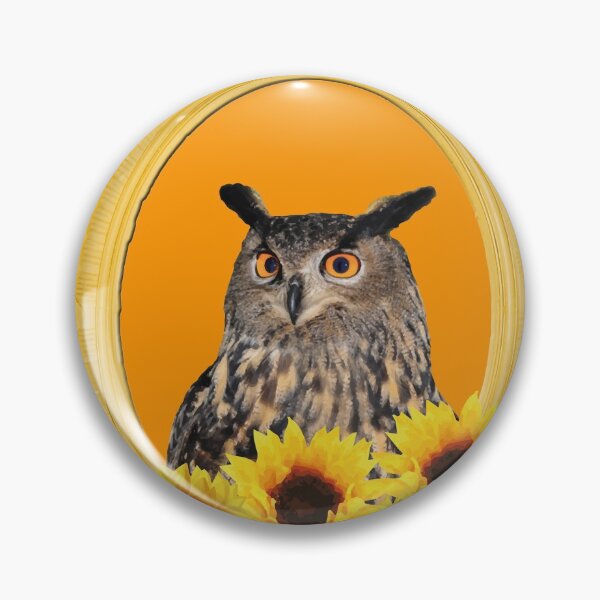 Item preview, Owl with sunflowers in picture frames designed and sold by Move-Art.