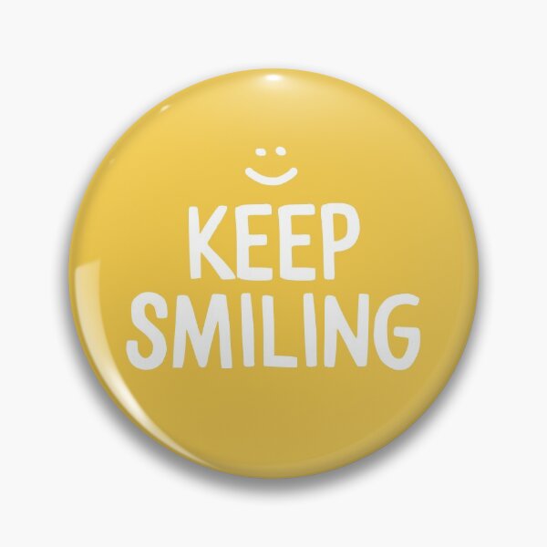 Item preview, Keep Smiling - Yellow Happiness Quote designed and sold by blueskywhimsy.