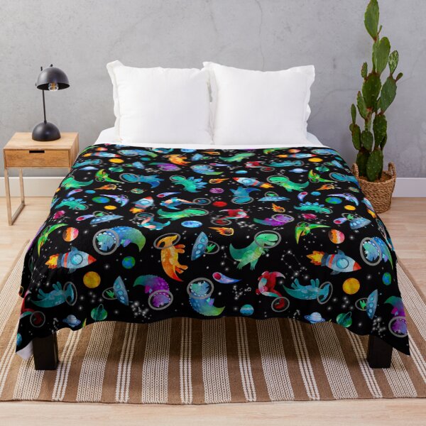 Item preview, Watercolor Space Dinosaurs Galaxy Pattern designed and sold by SamAnnDesigns.