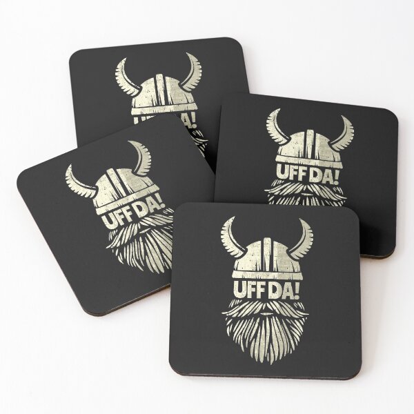 Item preview, Uff Da Viking Helmet Funny Beard Scandinavian Mythology Popular Norwegian Phrase  designed and sold by alenaz.