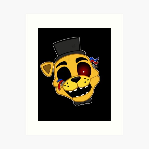 FNAF Golden Fredbear Art Print by Bloo McDoodle