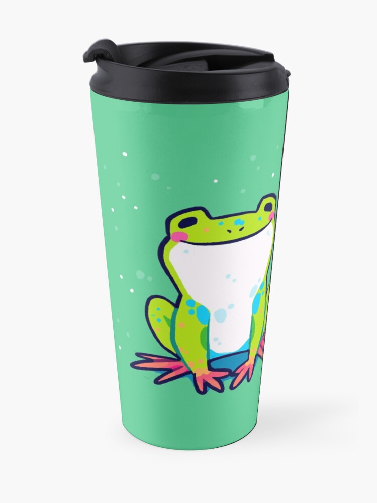 Alternate view of "You Are Enough As You Are Today" Tree Frog Travel Mug