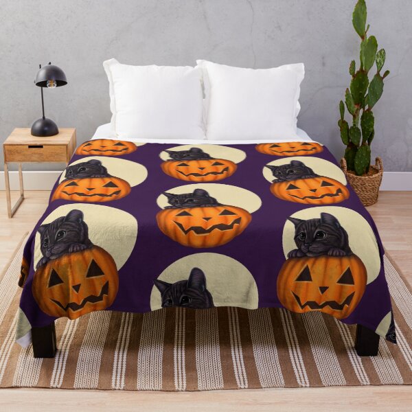 Item preview, Kitten in a pumpkin - jack-o-lantern cat designed and sold by Mehu.