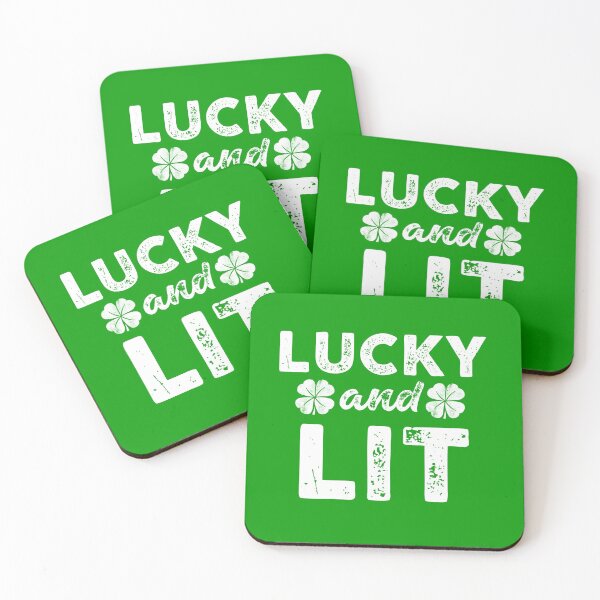 Item preview, Lucky and Lit St Patricks Day Funny Humor Irish Jokes  designed and sold by alenaz.